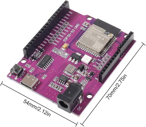 Alinan 2PCS ESP32-S3 UNO Development Board Onboard ESP32-S3-DEVKITC-1-N16R8 MODULE المتوافقة مع DEVKITC-1 in Kuwait