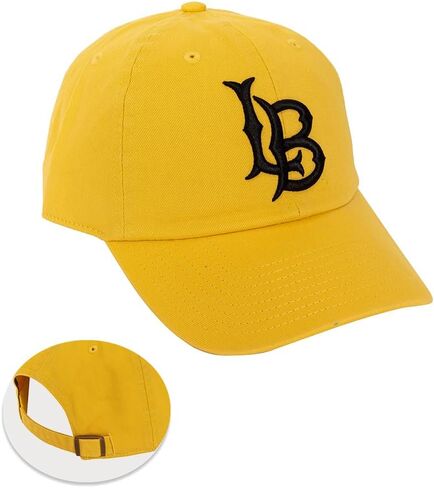 Desert Cactus Cal State Long Beach Baseball Hat University California Dirtbags LBSU CSULB Brimmed Embroirderd Hats Cap Adjustable Cloth Strap Adult (Style A) Black in Saudi Arabia