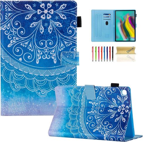 Dteck Case for Galaxy Tab S5e 10.5 2019 SM-T720/T725 - Slim PU Leather Multi-Angle Folio Stand Smart Cover with Card Holder for Samsung Galaxy Tab S5e 10.5 inch 2019 Release, Beach in Kuwait
