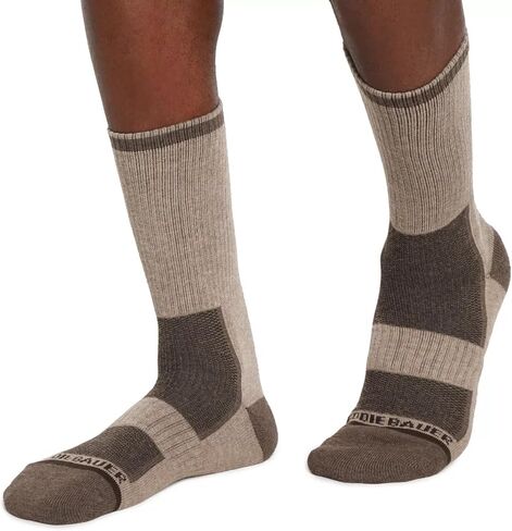 Eddie Bauer Men's 3 Pairs Trail Trail Sock ، الجوارب المملوءة بالفتل للرجال ، ورياضة المشي لمسافات طويلة في الهواء الطلق الجوارب الجوار in Kuwait