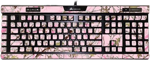 MightySkins Skin Compatible with Corsair K95 RGB Platinum XT - Conceal Pink | Protective, Durable, and Unique Vinyl Decal wrap Cover | Easy to Apply, Remove, and Change Styles | Made in The USA in Saudi Arabia