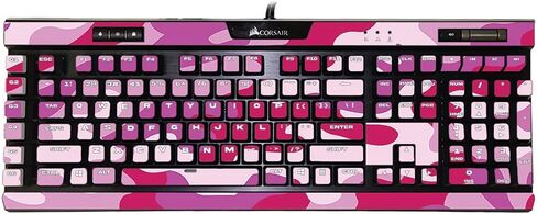 MightySkins Skin Compatible with Corsair K95 RGB Platinum XT - Conceal Pink | Protective, Durable, and Unique Vinyl Decal wrap Cover | Easy to Apply, Remove, and Change Styles | Made in The USA in Saudi Arabia