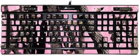 MightySkins Skin Compatible with Corsair K95 RGB Platinum XT - Conceal Pink | Protective, Durable, and Unique Vinyl Decal wrap Cover | Easy to Apply, Remove, and Change Styles | Made in The USA in Saudi Arabia