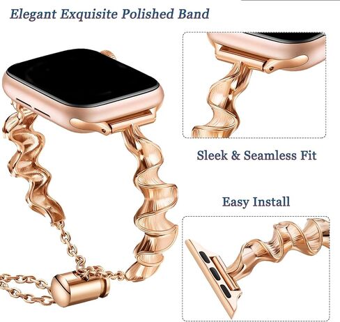 NINKI Compatible Apple Watch Band 38mm 40mm 41mm 42mm 44mm 45mm 46mm 49mm,Stainless Steel Replacement Wristband Band for Apple Watch Bands Series 10 9 8 7 6 4 3 2 1 SE SE2,Strap for iWatch Band Black in Saudi Arabia