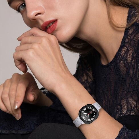 Resin Bands Compatible for Samsung Galaxy Watch 7 Ultra Thin Lightweight Dressy Strap Bracelet Replacement Wristbands for Galaxy Watch Ultra 47mm Smartwatch for Women Men in Saudi Arabia