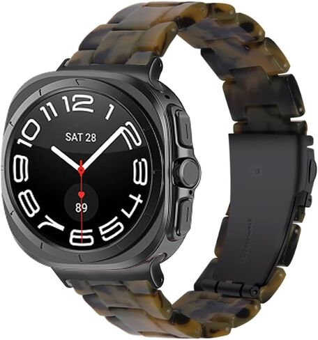 Resin Bands Compatible for Samsung Galaxy Watch 7 Ultra Thin Lightweight Dressy Strap Bracelet Replacement Wristbands for Galaxy Watch Ultra 47mm Smartwatch for Women Men in Saudi Arabia