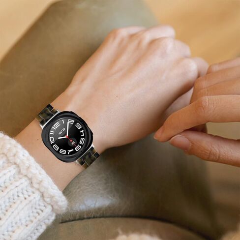 Resin Bands Compatible for Samsung Galaxy Watch 7 Ultra Thin Lightweight Dressy Strap Bracelet Replacement Wristbands for Galaxy Watch Ultra 47mm Smartwatch for Women Men in Saudi Arabia