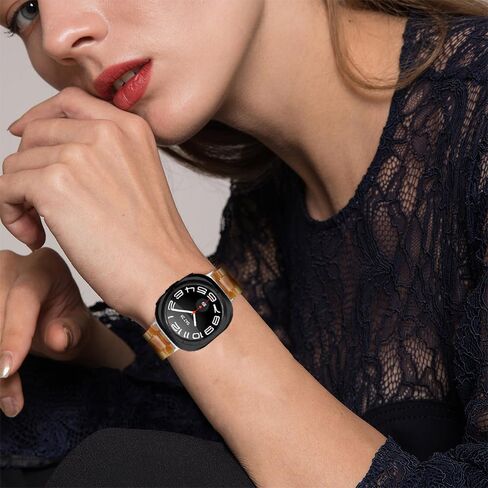 Resin Bands Compatible for Samsung Galaxy Watch 7 Ultra Thin Lightweight Dressy Strap Bracelet Replacement Wristbands for Galaxy Watch Ultra 47mm Smartwatch for Women Men in Saudi Arabia