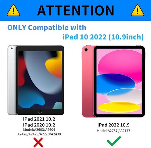 للحصول على حالة الجيل العاشر من iPad مع حامل قابلة للتعديل وميزات الاستيقاظ/النوم الذكي ، فإن حالة غلاف الحماية الذكية لجيل iPad 10th 10.9 بوصة 2022 - Mushroom Moon in Kuwait