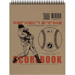 Perfect Strike Baseball Scorebook with Rules and Scoring Instructions : Heavy Duty Score Keeping Book. Great for Baseball and Softball.