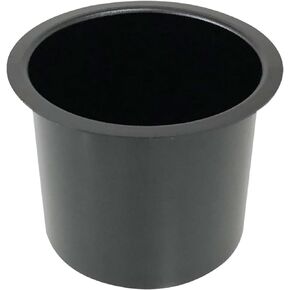 Yuanhe Single Aluminum Jumbo Poker Table Cup Holder, Silver/Black