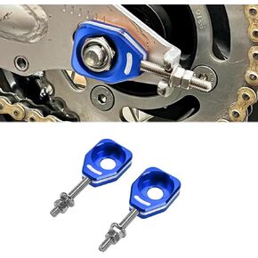 Canitu Black Rear Chain Adjusters,Motorcycle Billet Rear Axle Blocks Swingarm Spool Tensioner Tension Adjuster Accessories for Honda CRF110 2013-2023