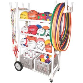 Champion Sports High Impact All-Terrain Heavy-Duty Cart, White, 53" x 19" x 59", White
