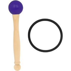 Crystal Singing Bowls 1 Set Crystal Bowl Purple Buddha Sound Bowl Rubber Singing Bowl Mallets