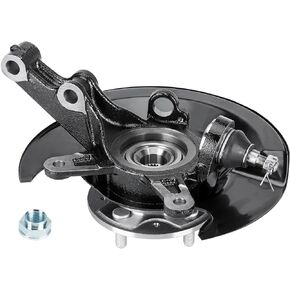 Front Steering Knuckle Wheel Hub Bearing Right Passenger Side Assembly Fit for 2003 2004 2005 03 04 05 Honda Civic 1.7L Replace # 698494 51210S5AJ30 45255S01A00 44600S5DA00