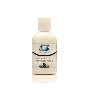 Glass Polish 14012 Plastic & Acrylic Cutting Compound with Micro Abrasives for Professional Polishing - 3.4 oz