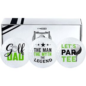 Dad Gifts Golf Balls Set of 3 for Golfer Dad, Husband, Golf Lovers from Daughter, Son, Wife, for Father's Day, Birthday, Retirement, Christmas