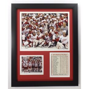 Legends Never Die NHL Detroit Red Wings 2008 Stanley Cup Champions Double Matted Photo Frame, 12" x 15", (12731U)