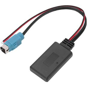 Acouto Car Bluetooth 5.0 Radio AUX in ABS Adapter Audio Cable Replacement for Alpine KCE‑236B CDE9885 9887 Bluetooth AUX in Cable CDA-9886R CDA-9887R