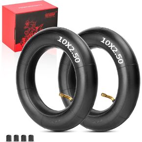 RUTU 10 x 2.50 Tire or Inner Tube and Tire Set Replacement for Smart Self Balancing Electric Scooters, Hover Board Fits 10" Scooter Wheels, 36v, 48v, 400w, 500w, 800w Hub Motor