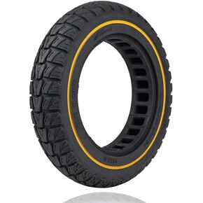 10x2.125 Solid Rubber Tire, 10x2/54-152 Tubeless Tyre for Gotrax G4 GXL V2 Apex Hiboy S2 Pro Ninebot F25 F30 F40 F65 Electric Scooter 10 Inch 50/75-6.1 Front Rear Offroad Replacement Wheels