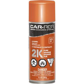 CAR-REP® طبقة علوية ملونة من الإيبوكسي 2K مع تقنية Wise 2K، سهلة الاستخدام، تغطية عالية، أسود لامع، علبة رذاذ 11 أونصة