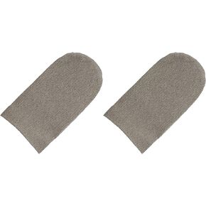 MECCANIXITY Mobile Gaming Finger Sleeves, Controller Finger Thumb Sleeve, Grey Silver Cloth Anti-Sweat, for Mobile Phone Game, Pack of 2