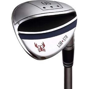 Golf Right Handed 60 Degree LOB STR Wedge Graphite Shaft Extra Large Club Face for High Trajectory and Easy Impact