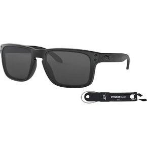 Oakley Holbrook OO9102 Sunglasses For Men Bundle Leash + VISIOVA Accessories