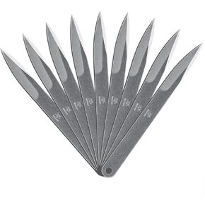 مجموعة رمي مقاس 10.2 بوصة مكونة من 9 قطع، تصميم كامل من الفولاذ المقاوم للصدأ، مع أغلفة من النايلون للترفيه والمنافسة in Kuwait