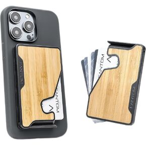 محفظة M MagSafe متوافقة مع ملحقات iPhone 12/13/14/15 Mini/Plus/Pro/Max وMagSafe، حامل بطاقات ألومنيوم RFID، ألياف الكربون، حجم عادي يحمل 7-13 بطاقة in Kuwait