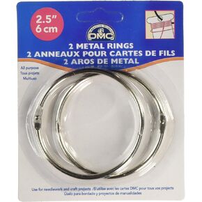 DMC Metal Rings 2.5", 2/Pkg
