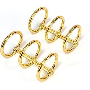 2 Pieces 3 Ring Metal Loose Leaf Binders Book Rings Snap Split Hinged with 20 mm Inner Diameter,Binding Spines Combs for Notebook,DIY Travel Diary, Photo Album,Black in Kuwait