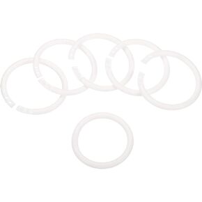 PATIKIL 1.8" OD 1.4" ID Loose Leaf Rings, 50 Pack Binder Ring Plastic O Rings for Book DIY Scrapbook Notebook, Pink