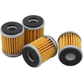 MOTOKU Pack of 4 Oil Filter for Raptor 250 YFZ450 WR450F XT250 YZ250 YFZ450X WR250F WR250R WR250X