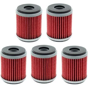 Carbhub HF140 Oil Filter (Pack of 5) for Yamaha YFZ450 YFZ450R 2004-2017 Raptor 250 YFM250 2008-2013