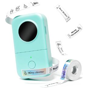 Phomemo Label Maker Machine, D30 2024 Upgrade Version Bluetooth Portable Label Mackers,Sticker Printer,Labeler for Office Home School Organized,for Android iOS (USB Rechargeable)-White