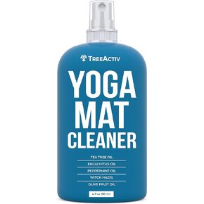 TreeActiv Yoga Mat Cleaner Spray, 4 fl oz, Cleaning Spray for Yoga Accessories, All Purpose Mat Spray for Gym Equipment, Workout Mat Spray With Tea Tree Oil, Yoga Mat Spray Cleaner, with 2000 Sprays