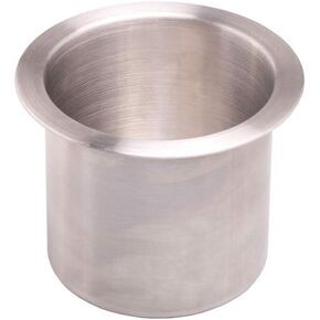 Run Pack of 1 Stainless Steel Drop-in Cup Drink Holder Poker Table Drink Holder (Silver)