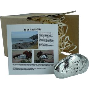 Pirantin Anniversary You are My Rock Gift Idea - Solid Metal Heavy Polished for Year