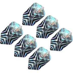 PATIKIL Slim Dart Flights, 6 Pack PET Unique Design Dart Accessories for Steel Tip Dart and Soft Tip Darts, V-Shaped Pattern