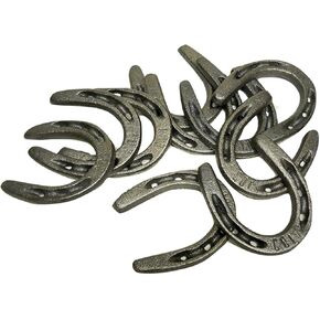 Cast Iron Set of 20 Horseshoes by Carver's Olde Iron for Decoration and Crafts, Pony Size, 3 1/2" T x 3" W in Kuwait