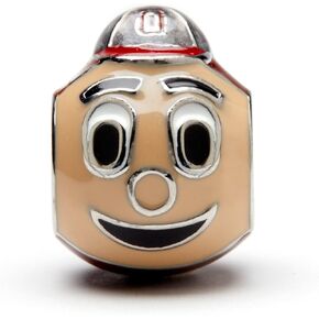 Stone Armory Ohio State Charms - Ohio State Buckeyes Brutus Charm - Hypoallergenic Stainless Steel Beads for Bracelets - Ohio State Gifts for Women