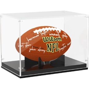 حافظة عرض كرة القدم، حافظة كرة قدم أكريليك تعرض الحجم الكامل الشفاف القابل للتجميع، حافظات صندوق تخزين تذكارية مع حامل عرض كرة القدم قابل للإزالة لكرة القدم الموقعة in Kuwait