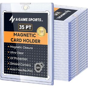 حامل البطاقة الممغنطة 35PT (25 حزمة) - حامل البطاقة بلمسة واحدة | حماة بطاقة التداول | حماة بطاقة البيسبول | حالة بطاقة التداول | واقيات البطاقات الرياضية (25) in Kuwait