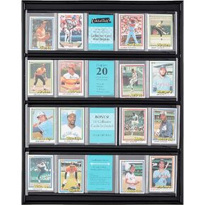 MCS 16x20 Inch Collector Card Wall Display, Holds 20 Sports Cards, Black (52894)