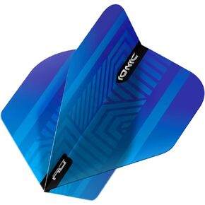 RED DRAGON Hardcore Ionic Dart Flights - 3 Sets Per Pack (9 Dart Flights in Total)