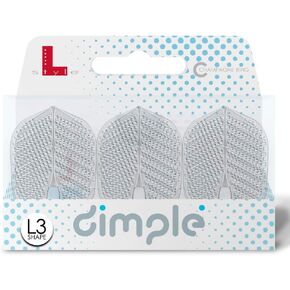 رحلات رمي ​​السهام - L3 Pro Dimple الشكل القياسي الصغير: مجموعة مصبوبة من البلاستيك وخفيفة الوزن - شفافة in Saudi Arabia