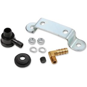 Mr. Gasket 3701 Black Painted Vacuum Canister with fittings