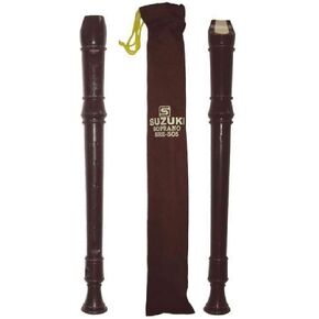 Suzuki Musical Instruments Recorder, ebony (SRE-505)